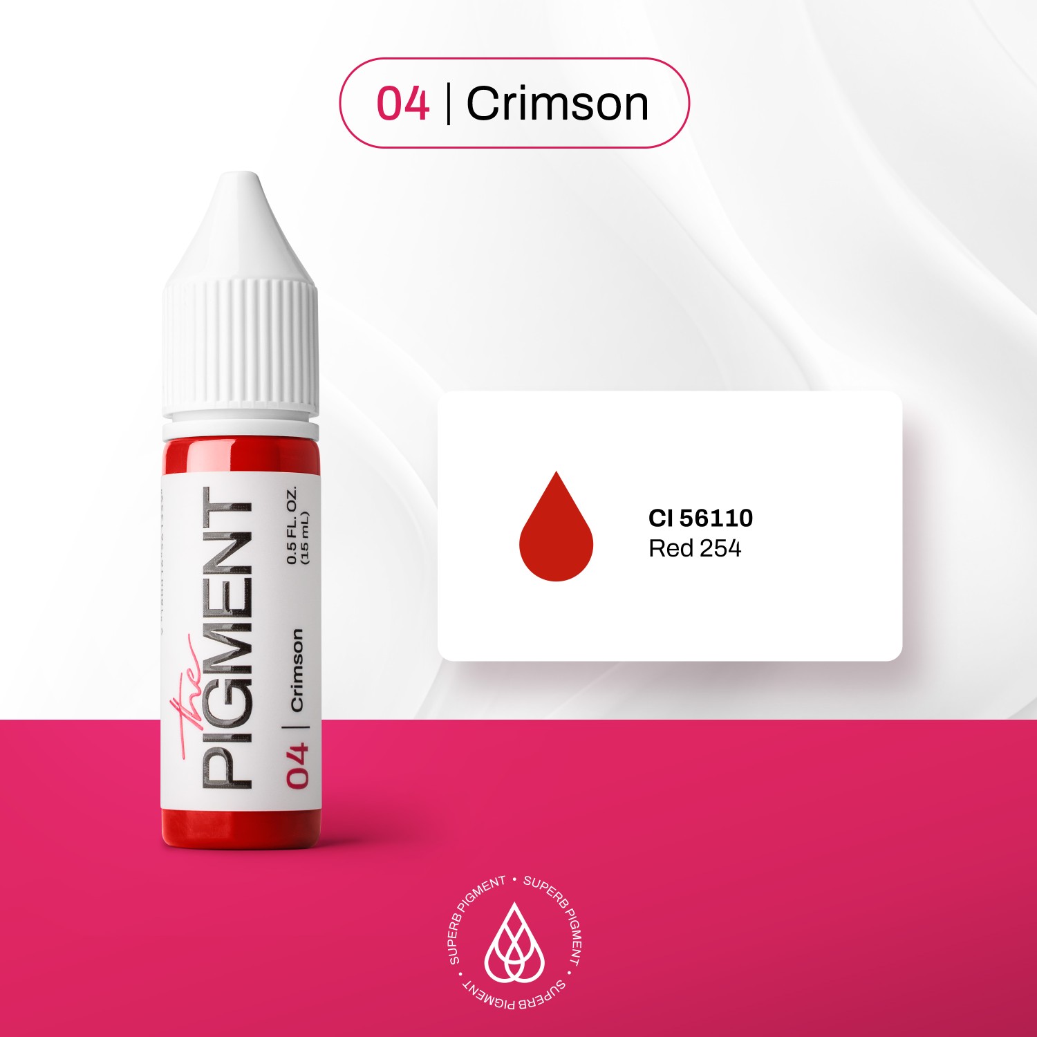 THE PIGMENT ტუჩის პიგმენტი Crimson 15 მლ.